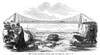 Canada: Saint John River. /Nsuspension Bridge Over The Saint John River In New Brunswick, Canada. Wood Engraving, American, 1854. Poster Print by Granger Collection - Item # VARGRC0370851