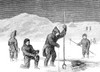 Arctic: Spear-Fishing. /Nmen Spear-Fishing In The Arctic. Wood Engraving, American, 1880. Poster Print by Granger Collection - Item # VARGRC0093682