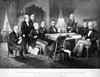 Lincoln With His Cabinet. /Npresident Abraham Lincoln With His Cabinet. Lithograph, 1866. Poster Print by Granger Collection - Item # VARGRC0037699