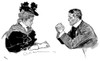 Gibson: Couple, 1896. /Npen And Ink Drawing By Charles Dana Gibson, 1896. Poster Print by Granger Collection - Item # VARGRC0001589