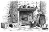 Kitchen, 19Th Century. /Nwood Engraving, American, 19Th Century. Poster Print by Granger Collection - Item # VARGRC0044038