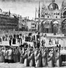 Bellini: St. Mark'S Square. /N'Procession In St. Mark'S Square.' Detail, Oil On Canvas, By Gentile Bellini, 1496. Poster Print by Granger Collection - Item # VARGRC0041651