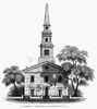 New York: Church. /Nst. Mark'S Church In-The-Bowery, Located At The Corner Of 10Th And Stuyvesant Streets, New York. Wood Engraving, C1850. Poster Print by Granger Collection - Item # VARGRC0091541