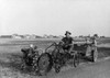 Homesteader, 1936. /Na Homesteader Driving A Garden Tractor With Two Boys Riding In The Back Cart, Decatur, Indiana. Photograph By Carl Mydans, May 1936. Poster Print by Granger Collection - Item # VARGRC0121153