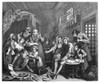 Hogarth: Rake'S Progress. /N'Prison Scene.' Steel Engraving, C1840, After William Hogarth. Poster Print by Granger Collection - Item # VARGRC0050283