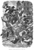 France: Revolution Of 1848. /N'Fighting At The Barricades In Paris.' Wood Engraving, English, 19Th Century. Poster Print by Granger Collection - Item # VARGRC0034185