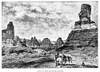 Utah: Standing Rocks. /Nwood Engraving, Late 19Th Century. Poster Print by Granger Collection - Item # VARGRC0059649