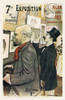 Salon Des Cent, 1894. /Nfrench Poster For Salon Des Cent Art Exhibition Depicting The Poets Paul Verlaine And Jean Moreas. Lithograph By Fr_D_Ric-Auguste, 1894. Poster Print by Granger Collection - Item # VARGRC0268625