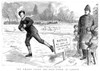 London: Ice Skating, 1886. /Nline Engraving, 1886. Poster Print by Granger Collection - Item # VARGRC0097915