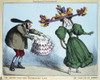 Fashion: Bustle, C1830. /N'Unpleasant Occurrences.' A Woman Loses Her Bustle On A Public Street. Satirical Etching By William Heath, C1830. Poster Print by Granger Collection - Item # VARGRC0126843