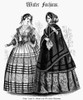 Women'S Fashion, 1851. /Nwinter Fashion For Ladies, 'Home And Walking Dresses.' Wood Engraving From An American Magazine Of 1851. Poster Print by Granger Collection - Item # VARGRC0093737