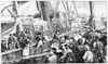 Passage To India, 1875. /Nthe Departure Of The P&O (Peninsula And Oriental) Steamer 'Sumatra' From Southampton, England, For India, 10 April 1875. Contemporary Wood Engraving. Poster Print by Granger Collection - Item # VARGRC0115045