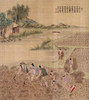 China: Harvesting Rice. /Nchinese Silk Painting, C1650-1726. Poster Print by Granger Collection - Item # VARGRC0102870