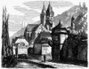 Germany: W_Rzburg. /Na View St. Burkhardt'S Of W�rzburg, Germany. Wood Engraving, American, 1870. Poster Print by Granger Collection - Item # VARGRC0094002