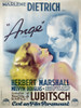 Poster: Angel, 1937. /Nfrench Poster For The American Film 'Angel' Directed By Ernst Lubitsch And Starring Marlene Dietrich And Herbert Marshall, 1937. Poster Print by Granger Collection - Item # VARGRC0120688