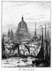London: St Paul'S. /Nst. Paul'S Cathedral, London, England. Etching, By Robert Swain Gifford, C1890. Poster Print by Granger Collection - Item # VARGRC0050124