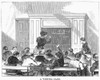 Elementary School, 1870. /Na Writing Class At An American Grammar School. Wood Engraving, American, 1870. Poster Print by Granger Collection - Item # VARGRC0092823