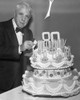 Robert Lee Frost (1874-1963). /Namerican Poet. Preparing To Light The Candles On The Cake At A Celebration Of His 80Th Birthday At The Waldorf-Astoria Hotel In New York City, 25 March 1954. Poster Print by Granger Collection - Item # VARGRC0170108