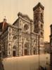 Florence: Cathedral. /Na View Of The Santa Maria Del Fiore Cathedral In Florence, Italy, Showing The Campanile, Designed By Giotto In The 14Th Century, At Right. Photochrome, C1900. Poster Print by Granger Collection - Item # VARGRC0267337