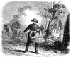 Farmer Sowing. /Nwood Engraving, 19Th Century. Poster Print by Granger Collection - Item # VARGRC0037833