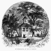 Mount Vernon, 1883. /Nvisitors At A Summer House At Mount Vernon, The Estate Of President George Washington. Line Engraving, American, 1883. Poster Print by Granger Collection - Item # VARGRC0111656
