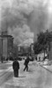 San Francisco Earthquake. /Npedestrians On The Street With Smoke From The Burning City In The Background, Following The Earthquake Of 18 April 1906. Photograph, 1906. Poster Print by Granger Collection - Item # VARGRC0128435