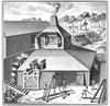 France: Iron Furnace. /Na Blast Furnace. Copper Engraving, French, 18Th Century. Poster Print by Granger Collection - Item # VARGRC0043827