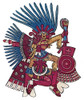 Mexico: Huitzilopochtli. /Nthe Aztec God Of War And Patron Of Tenochtitlan. Drawing From The Codex Borbonicus, 16Th Century. Poster Print by Granger Collection - Item # VARGRC0167572