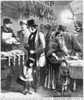 Rich And Poor, 1873. /N'New York City - Rich And Poor; Or, The Two Christmas Dinners. A Scene In Washington Market, Sketched From Real Life.' Wood Engraving, American, 1873. Poster Print by Granger Collection - Item # VARGRC0106324