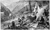 Gold Mining, 1853. /Nwashing For Gold In The Sierra Foothills Of California, 1853. Wood Engraving, American, 19Th Century. Poster Print by Granger Collection - Item # VARGRC0042332