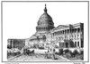 U.S. Capitol, 1884. /Neast View. Wood Engraving, 1884. Poster Print by Granger Collection - Item # VARGRC0071417