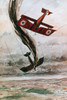 World War I: Aerial Combat. /Nfrench Victor In Aerial Combat With A German Plane Over France. Watercolor, 1916. Poster Print by Granger Collection - Item # VARGRC0021332