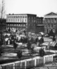 Civil War: Atlanta, 1864. /Ntrout House, Masonic Hall, And Federal Encampment On Decatur Street, Atlanta, Georgia, 1864. Photograph By George N. Barnard. Poster Print by Granger Collection - Item # VARGRC0059749