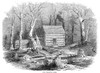 North Carolina: Cabin. /Na Settler'S Cabin. Wood Engraving, 1857. Poster Print by Granger Collection - Item # VARGRC0015187