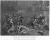St Bartholomew'S Massacre. /Nthe Massacre Of Huguenots In Paris, France, On St. Bartholomew'S Day, 24 August 1572. Steel Engraving, American, 1870, After A Painting By Alonzo Chappel. Poster Print by Granger Collection - Item # VARGRC0064137