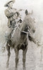 Cowboy Robber, C1900. /Nwill Roberts, Alias Dixon. American Cowboy Train Robber. Photographed Seated On A Horse And Pointing A Gun In Western America, C1900. Poster Print by Granger Collection - Item # VARGRC0124965