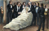John Quincy Adams/N(1767-1848). Sixth President Of The United States. Deathbed In The Capitol Building At Washington, D.C., On 23 February 1848. Lithograph, By Nathaniel Currier, 1848. Poster Print by Granger Collection - Item # VARGRC0046606