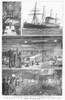 Passenger Steamship, 1888. /Nfirst Class Facilities Onboard The Norddeutscher Lloyd Steamship Company'S 'Lahn.' Wood Engravings From An American Newspaper Of 1888. Poster Print by Granger Collection - Item # VARGRC0088790