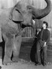 Circus: Elephant. /Na Circus Elephant With Actor Andy Devine In A Still From The American Motion Picture 'The Big Cage,' 1933. Poster Print by Granger Collection - Item # VARGRC0091790