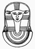 Egyptian Symbol: Hathor. /Nhathor, The Ancient Egyptian Goddess Of The Sky And Of Women, Fertility And Love. Line Drawing. Poster Print by Granger Collection - Item # VARGRC0099544