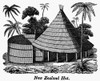 New Zealand: Maori Hut. /N'New Zealand Hut.' Wood Engraving, 19Th Century. Poster Print by Granger Collection - Item # VARGRC0002165