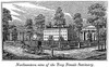 Troy Female Seminary, 1841. /Nnorthwestern View Of The Troy Female Seminary Founded, 1821, At Troy, New York. Wood Engraving, American, 1841. Poster Print by Granger Collection - Item # VARGRC0039899