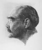 Rudyard Kipling (1865-1936). /Nenglish Writer. Drawing, 1929, By E.O. Hoppe. Poster Print by Granger Collection - Item # VARGRC0004351