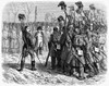 Napoleon'S Return, 1815. /Nnapoleon I, Escaped From Elba, Saluted By Soldiers Sent To Arrest Him At Grenoble, France, March 1815. Wood Engraving, French, 1839. Poster Print by Granger Collection - Item # VARGRC0099753