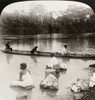 Panama: Laundry, 1907. /N'An Up-To-Date Laundry. Native Women Washing Clothes In Chagres River, Panama.' Stereograph, 1907. Poster Print by Granger Collection - Item # VARGRC0324927