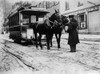 New York: Streetcar, C1908. /Na Horse-Drawn Chambers Street Ferry Streetcar In Downtown Manhattan, New York City. Photograph, C1908. Poster Print by Granger Collection - Item # VARGRC0176124