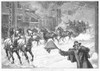 New York: Snowstorm, 1887. /N'A Snow Storm In New York - Clearing The Streets.' Line Engraving After Thure De Thulstrup, 1890. Poster Print by Granger Collection - Item # VARGRC0089162