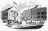 Portland, Maine, 1853. /Na View Of City Hall And Market Square In Portland, Maine. Wood Engraving, American, 1853. Poster Print by Granger Collection - Item # VARGRC0058484