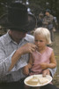 New Mexico: Barbeque, 1940. /Na Homesteader Feeding His Daughter At A Barbeque In Pie Town, New Mexico. Photograph By Russell Lee, 1940. Poster Print by Granger Collection - Item # VARGRC0352036