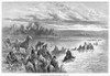 Native Americans: Blackfeet, C1860. /Nblackfeet Native Americans Crossing A River In The American West. Line Engraving, 19Th Century. Poster Print by Granger Collection - Item # VARGRC0095700